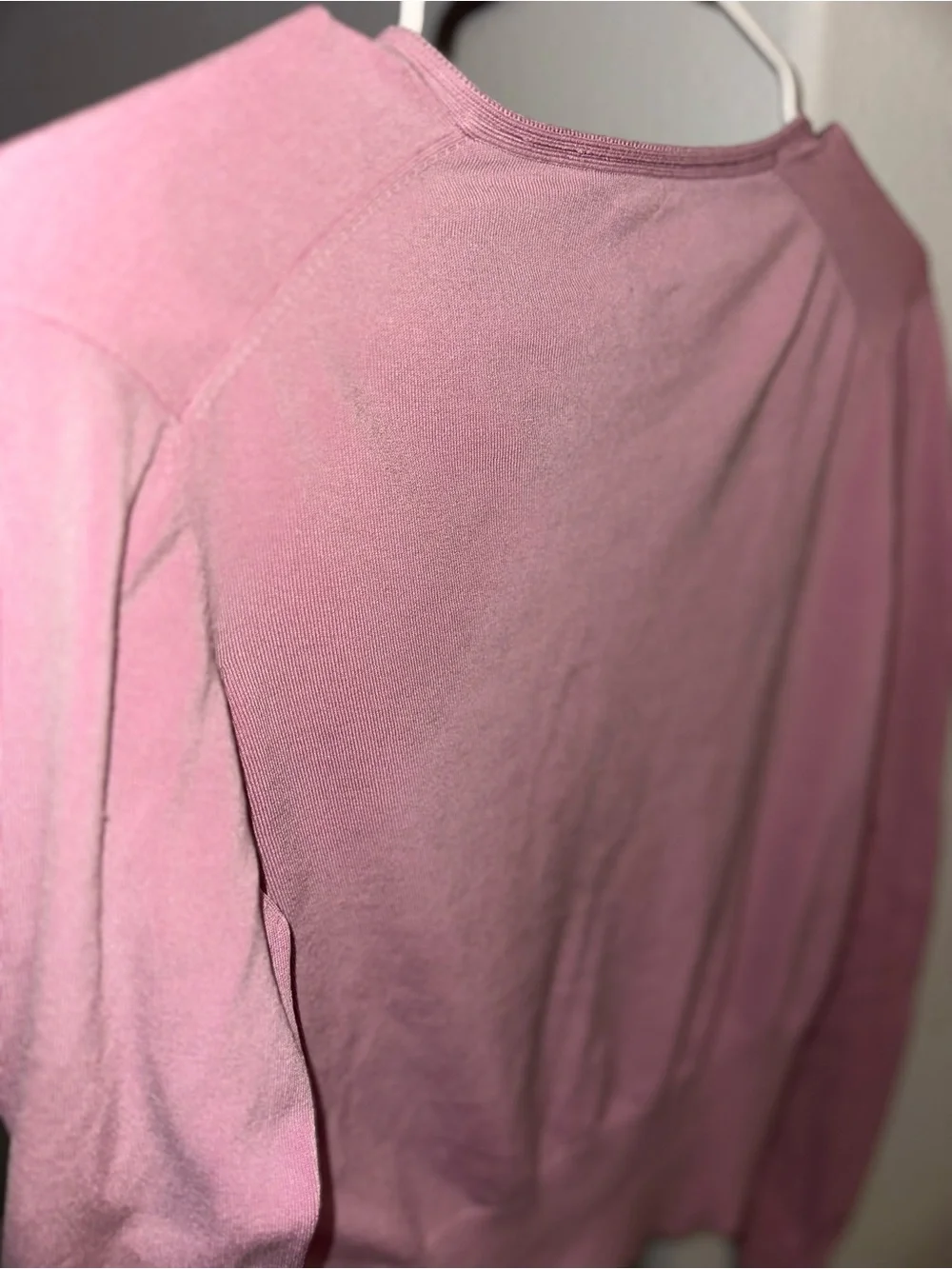 Vintage Hilfiger Silk blend Pink Button-Front V-Neck Cardigan